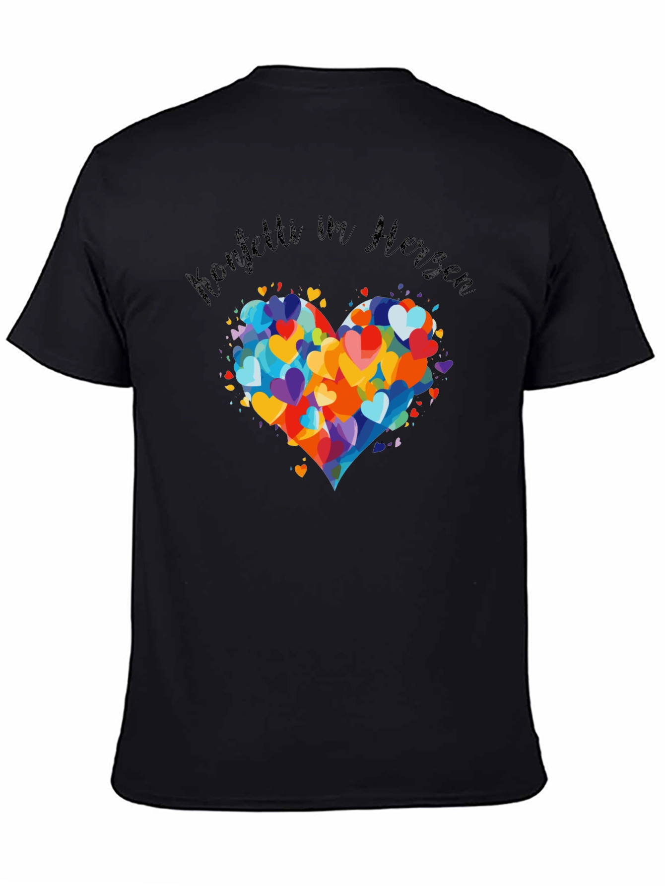 Confetti Heart T-Shirt - Stylish Graphic Tee