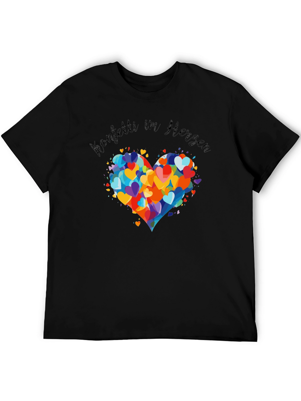 Confetti Heart T-Shirt - Stylish Graphic Tee