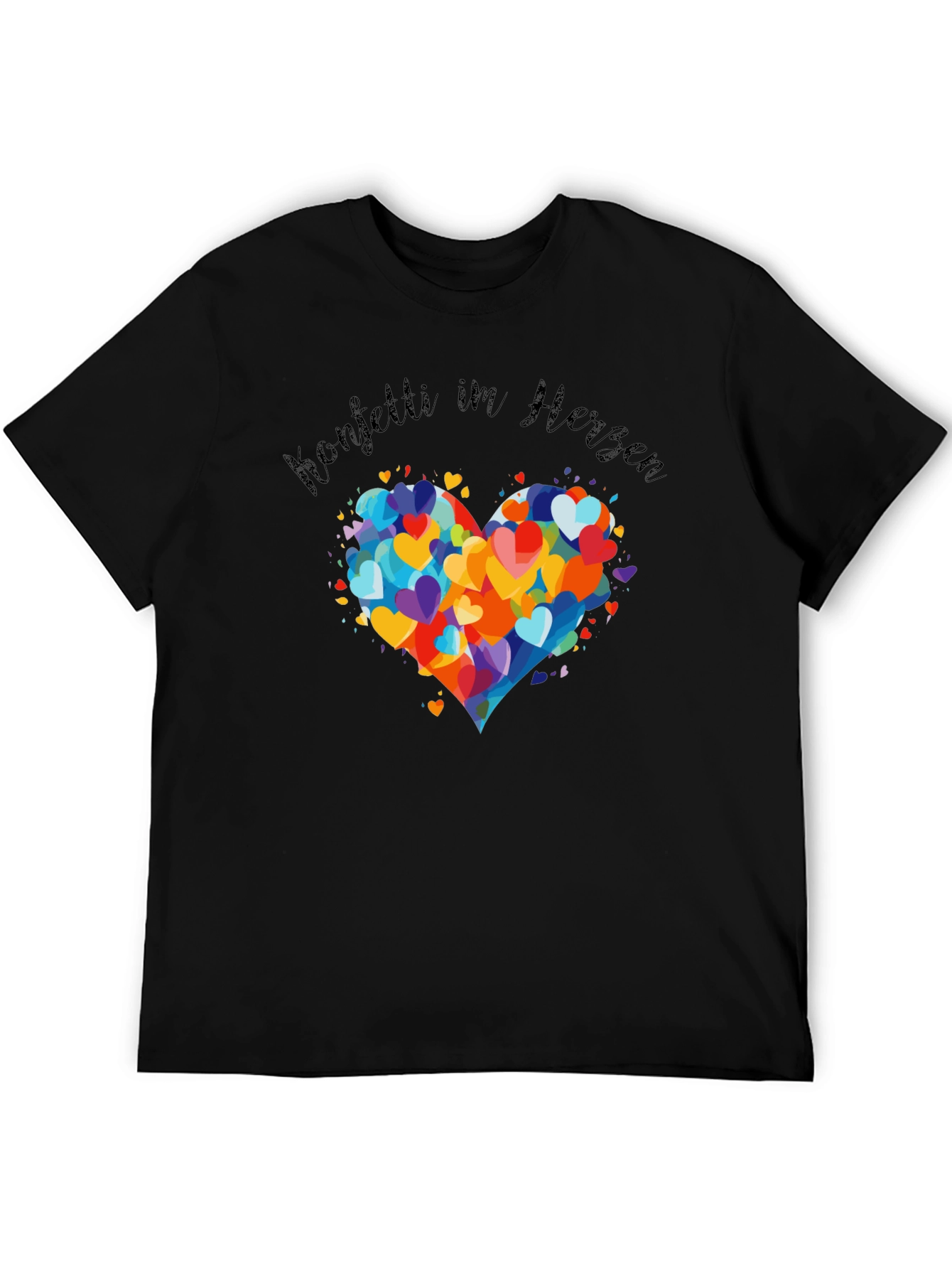 Confetti Heart T-Shirt - Stylish Graphic Tee