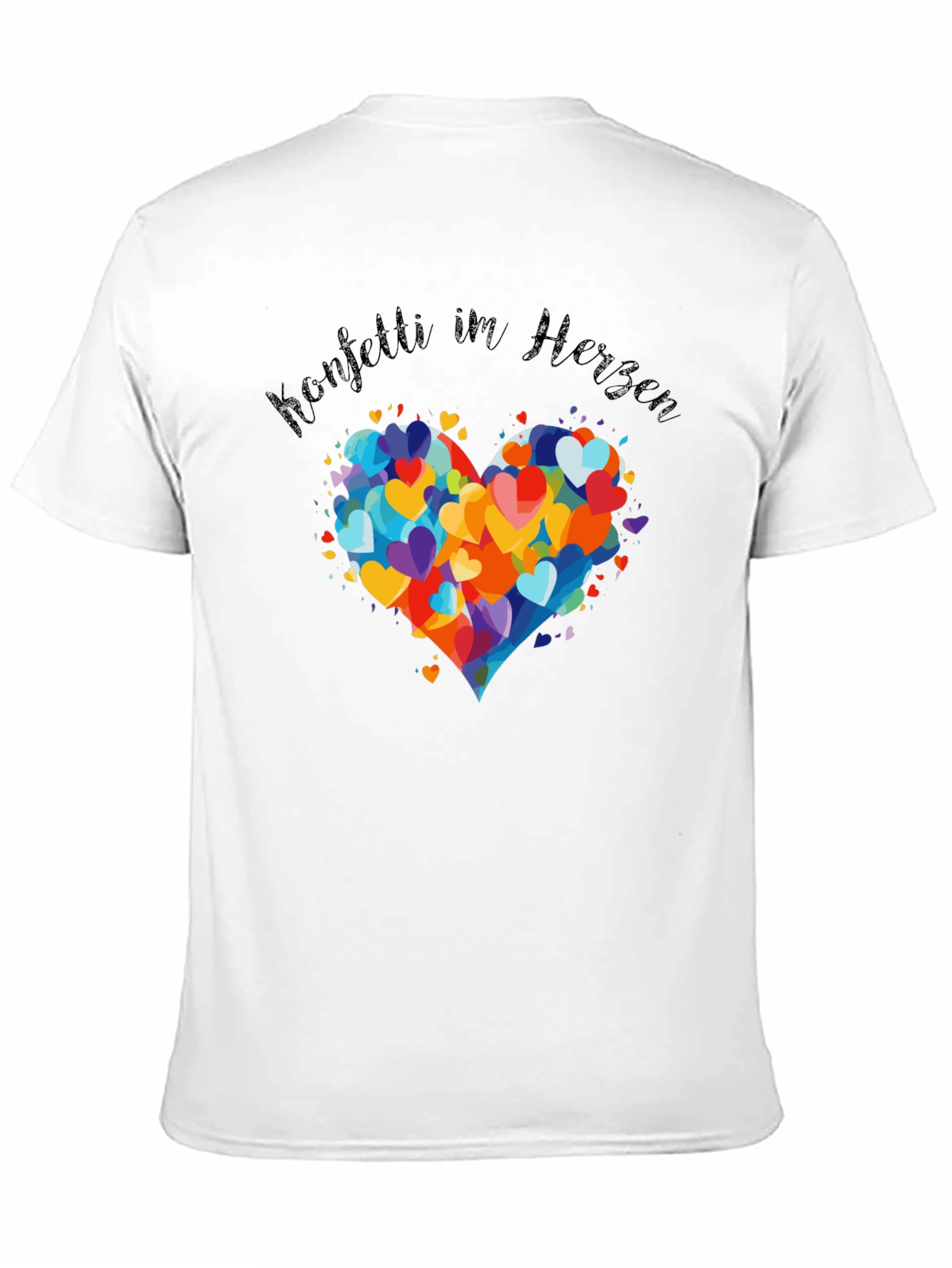 Confetti Heart T-Shirt - Stylish Graphic Tee