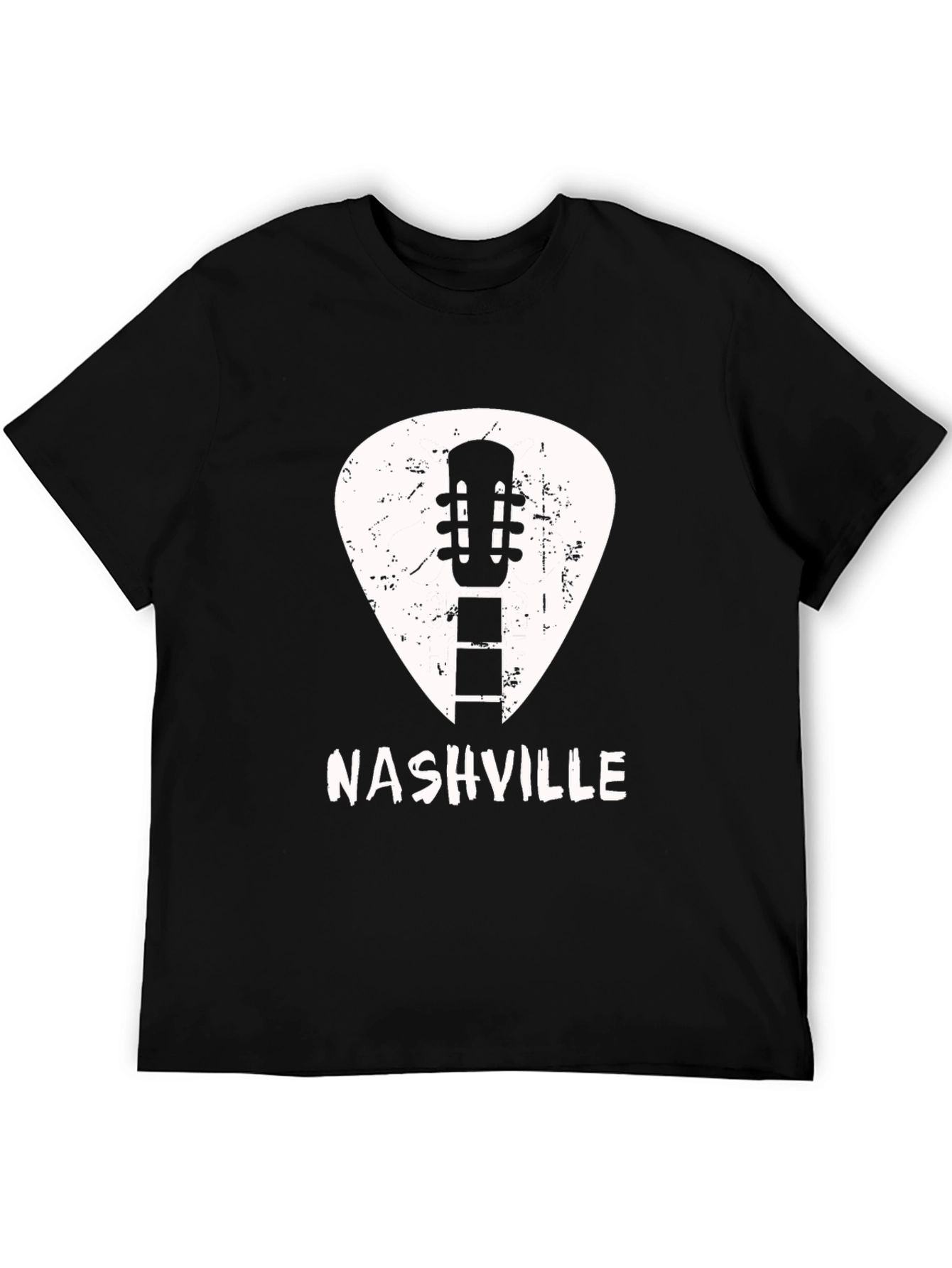 Nashville Guitar Pick Graphic Tee - Cool Music City Shirt