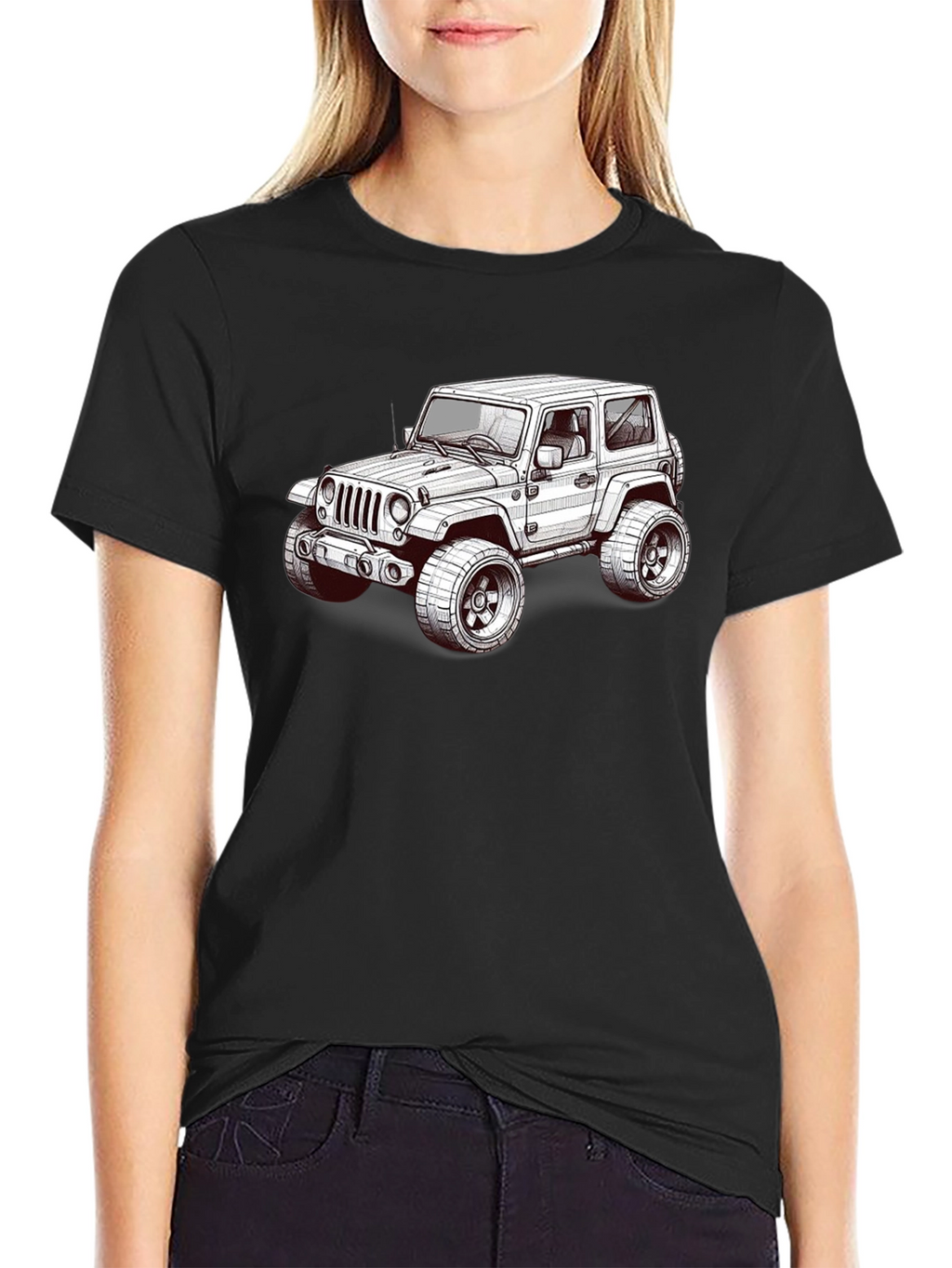 Jeep Graphic T-Shirt - Black Short Sleeve Tee