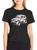 Jeep Graphic T-Shirt - Black Short Sleeve Tee