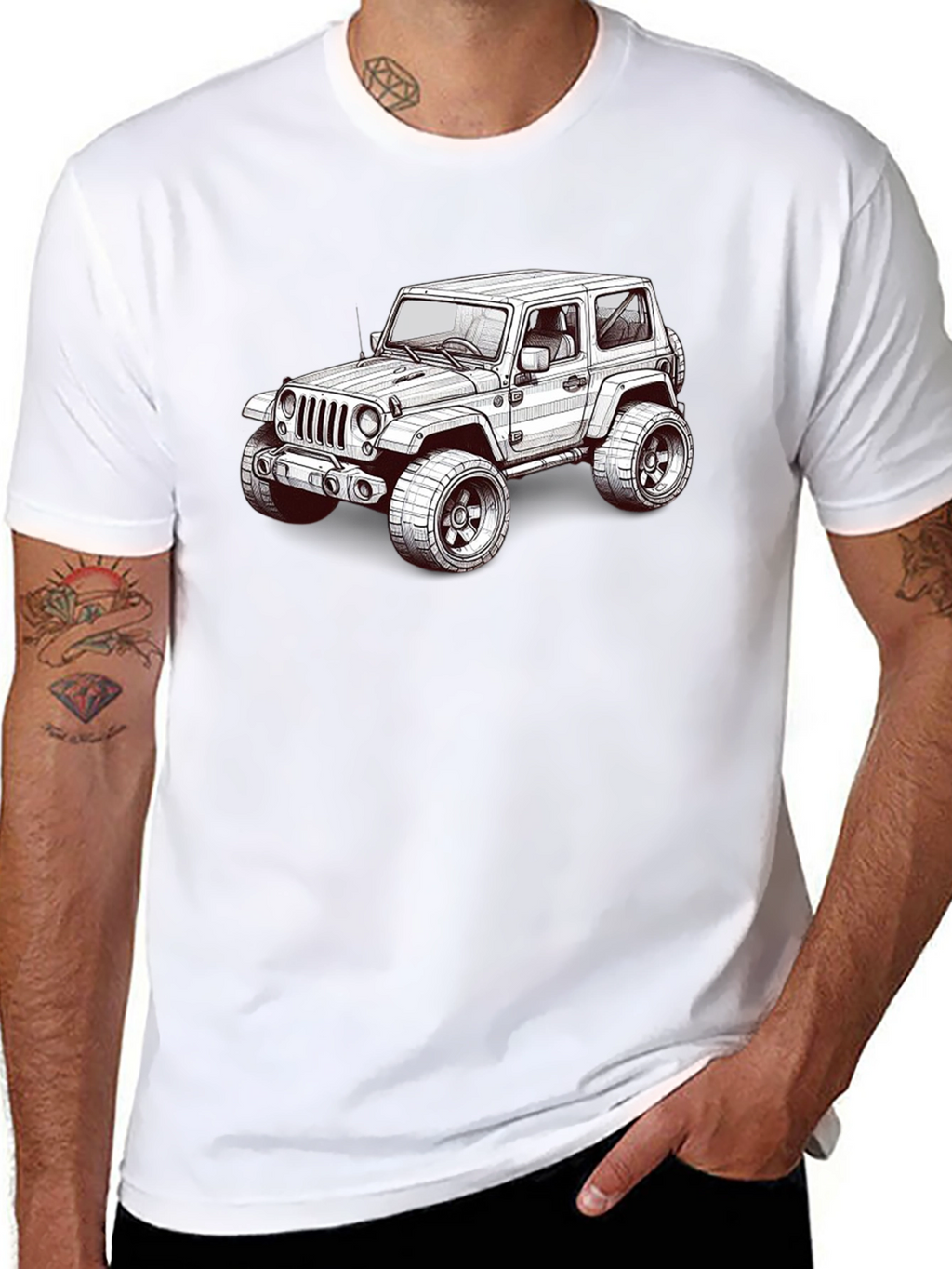Jeep Graphic T-Shirt - Black Short Sleeve Tee