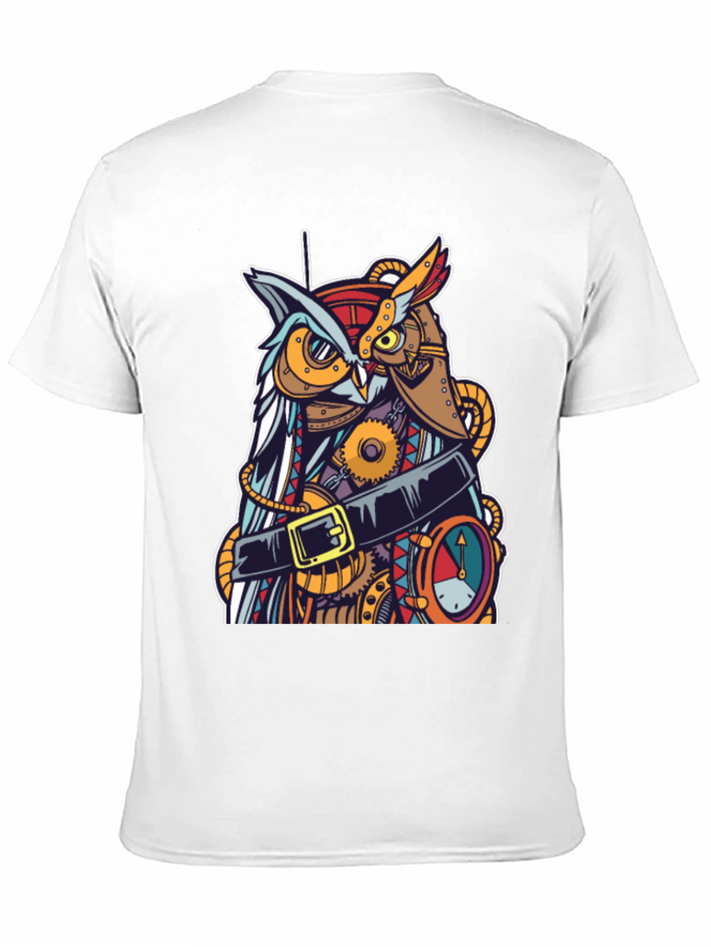 Steampunk Owl Graphic T-Shirt - Unique Design