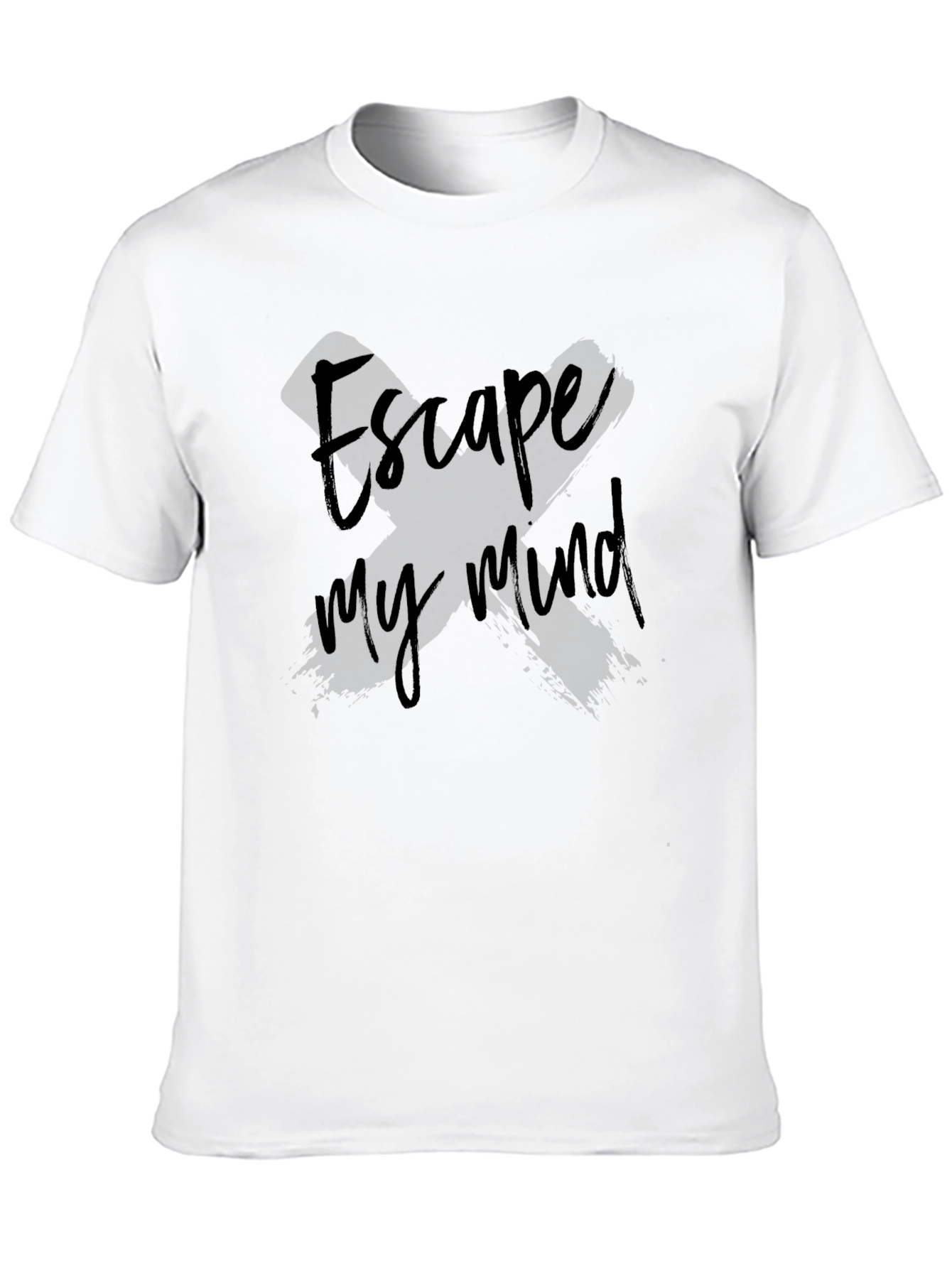 Escape My Mind Graphic Tee - Soft Black T-Shirt