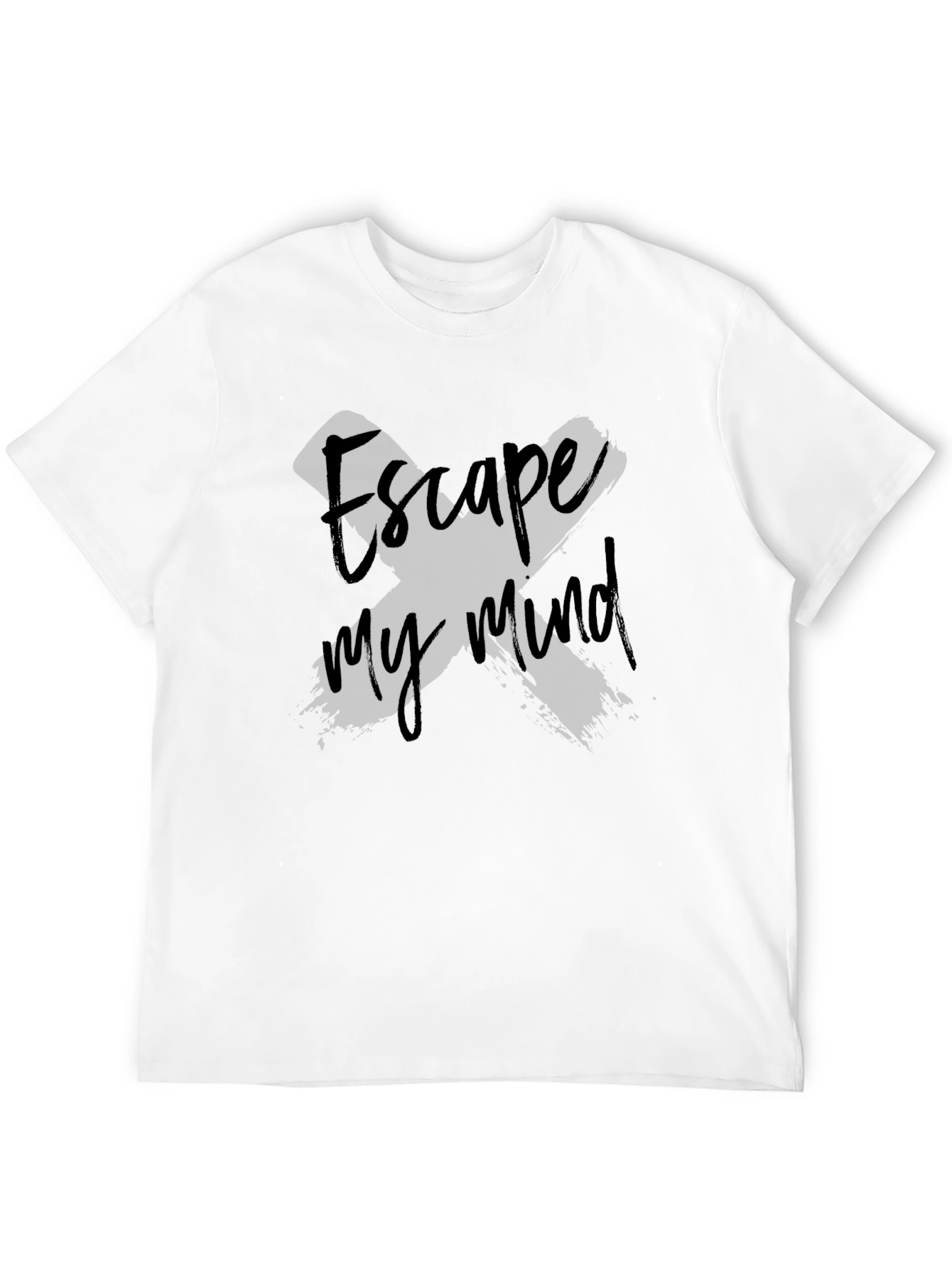 Escape My Mind Graphic Tee - Soft Black T-Shirt