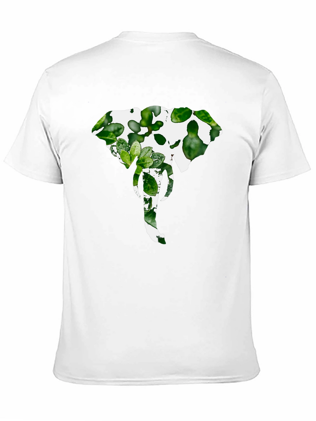 Elephant Plant Graphic Tee - Stylish Black Shirt