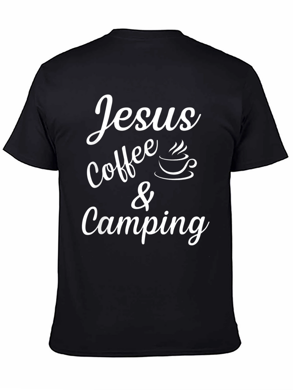Jesus Coffee & Camping Black T-Shirt