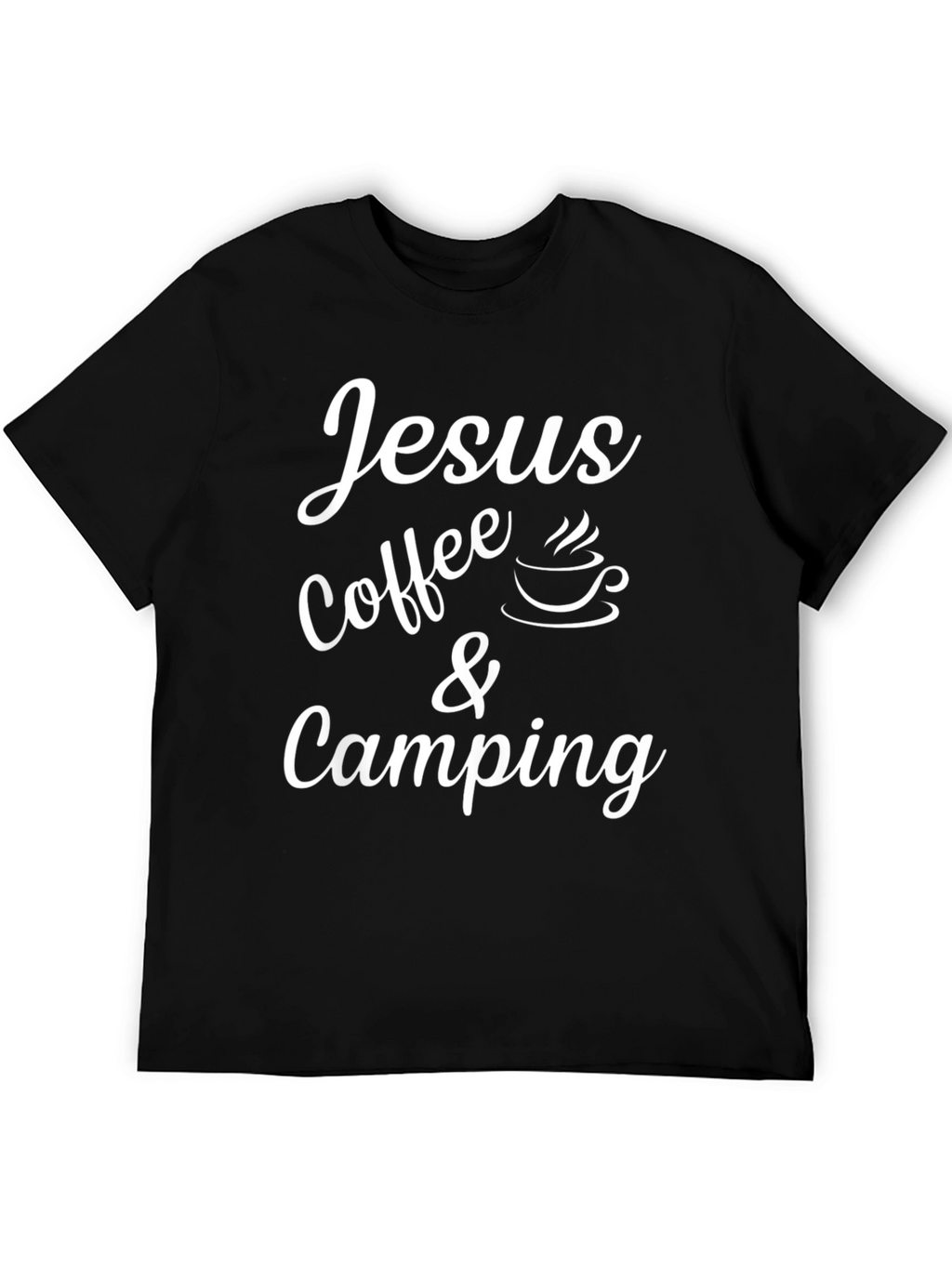 Jesus Coffee & Camping Black T-Shirt