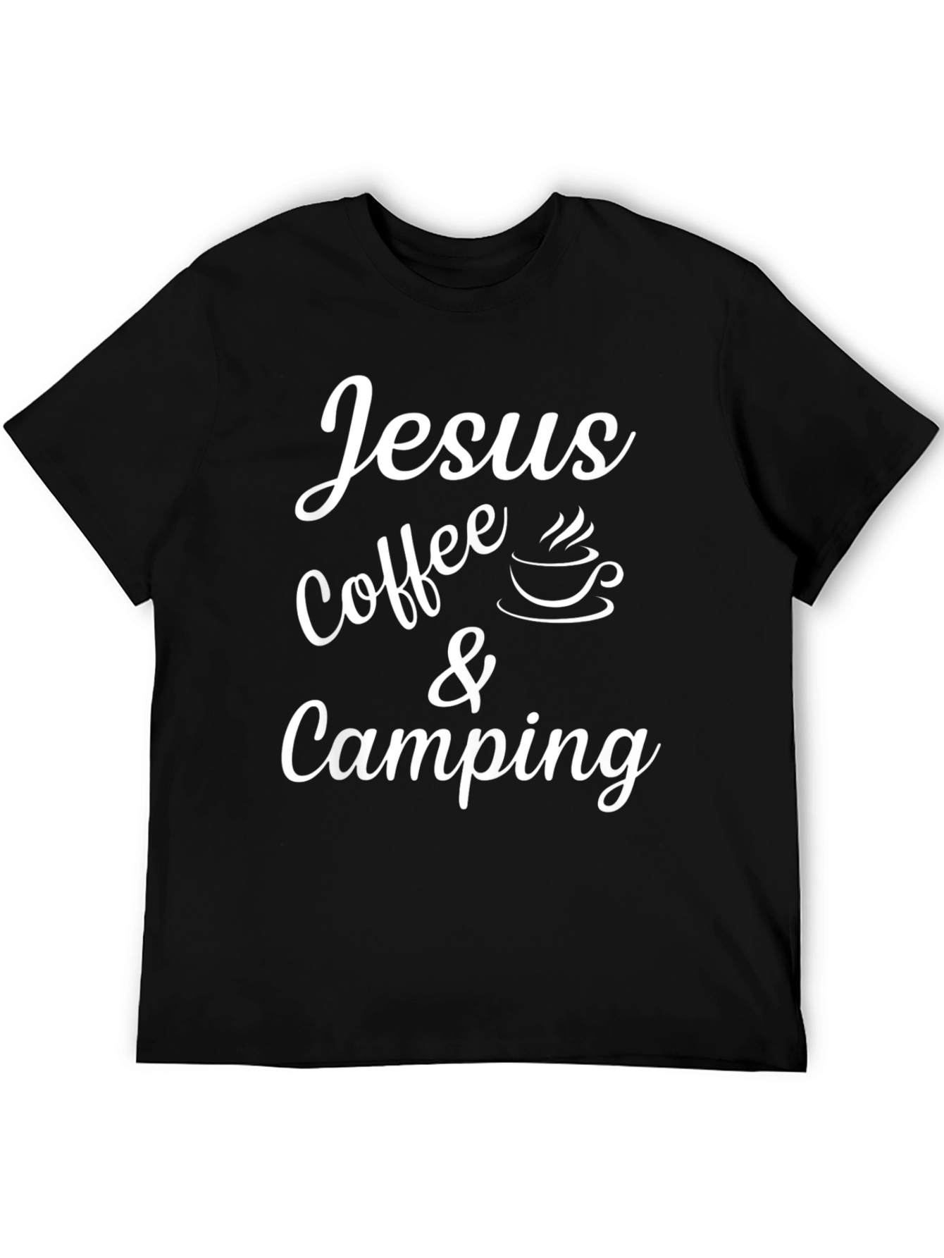 Jesus Coffee & Camping Black T-Shirt