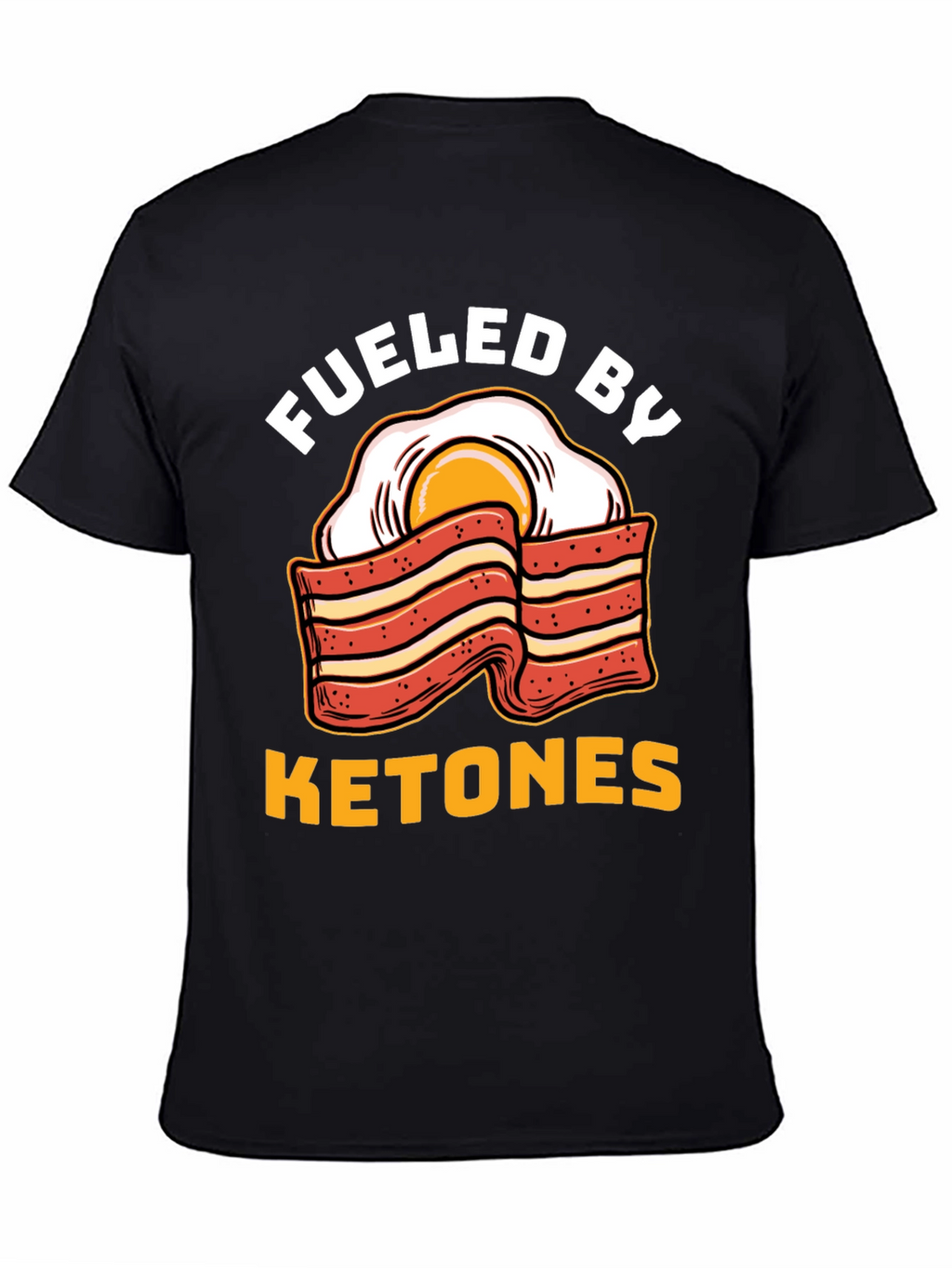 Funny Ketones Bacon & Egg Graphic T-Shirt