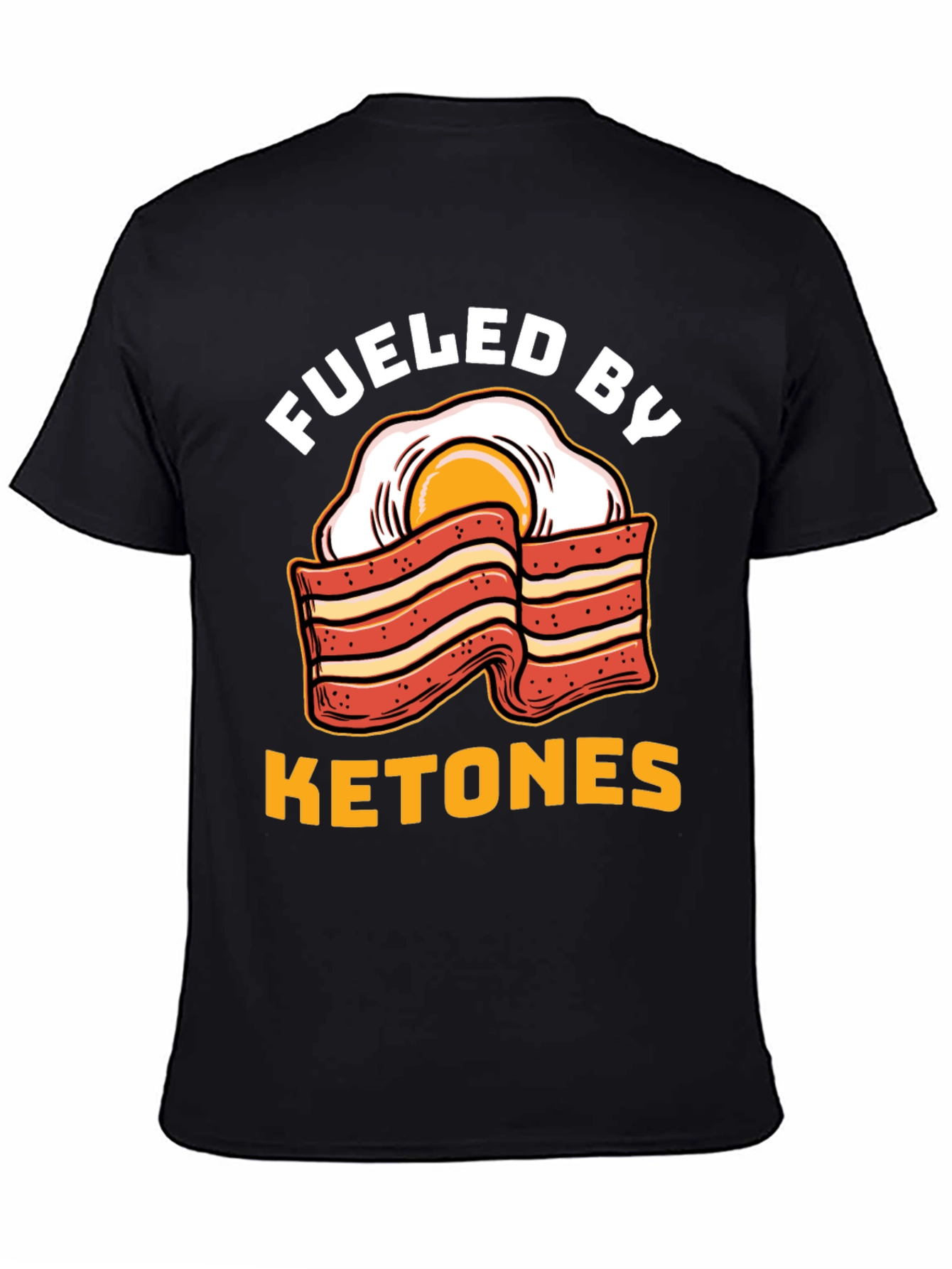 Funny Ketones Bacon & Egg Graphic T-Shirt