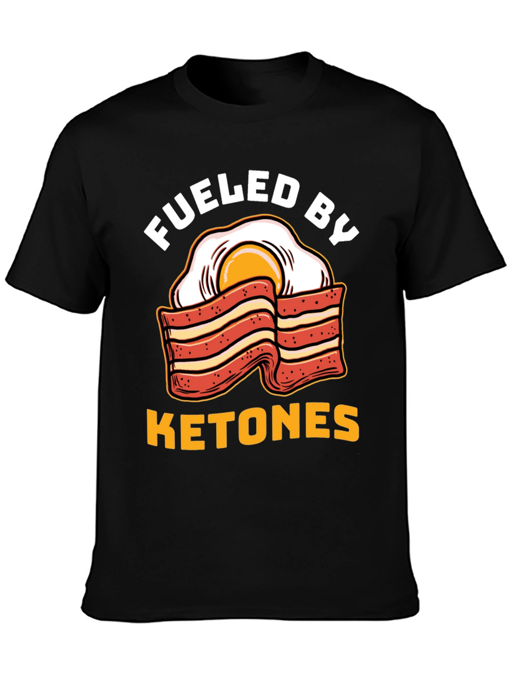 Funny Ketones Bacon & Egg Graphic T-Shirt