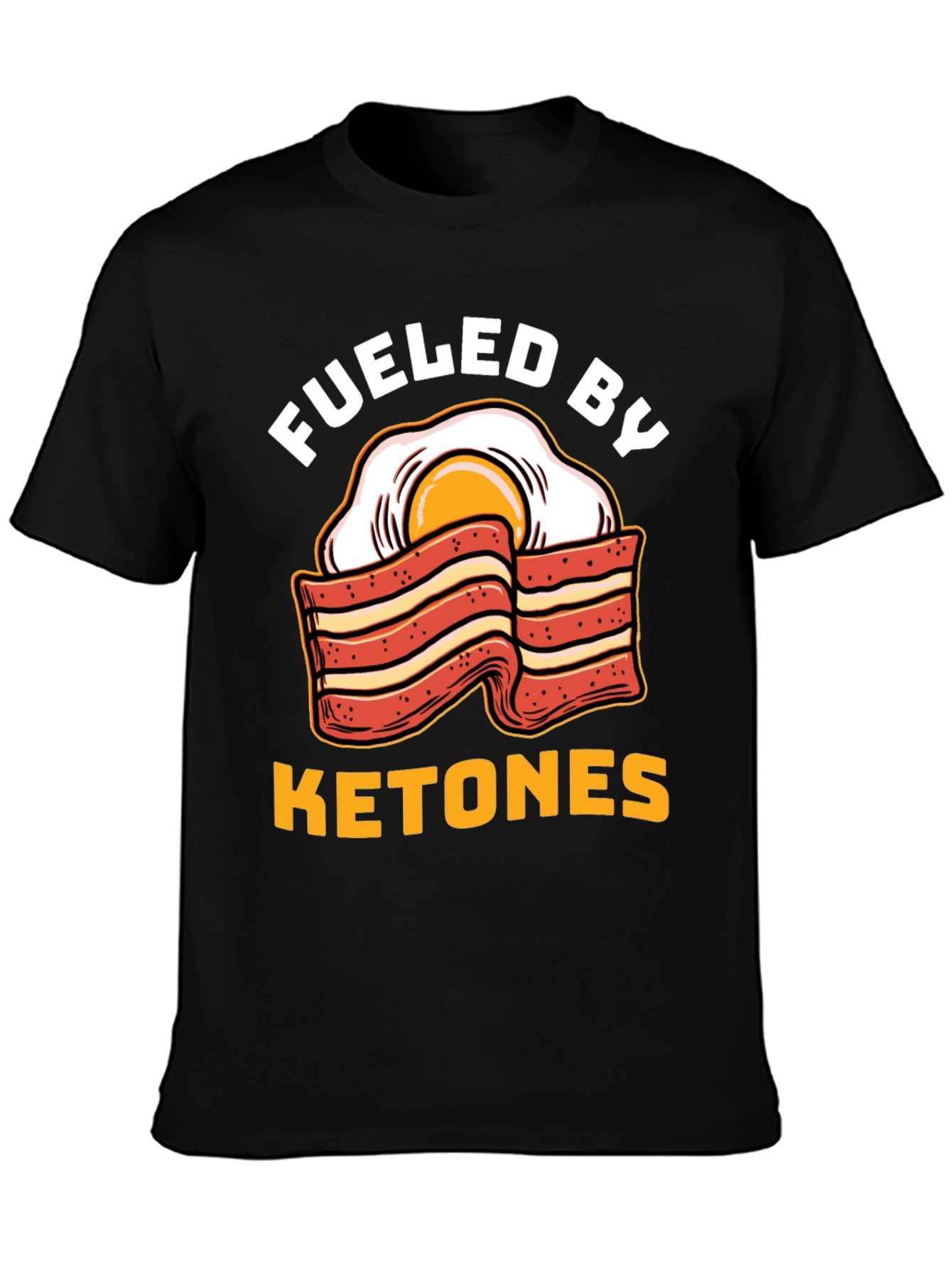 Funny Ketones Bacon & Egg Graphic T-Shirt