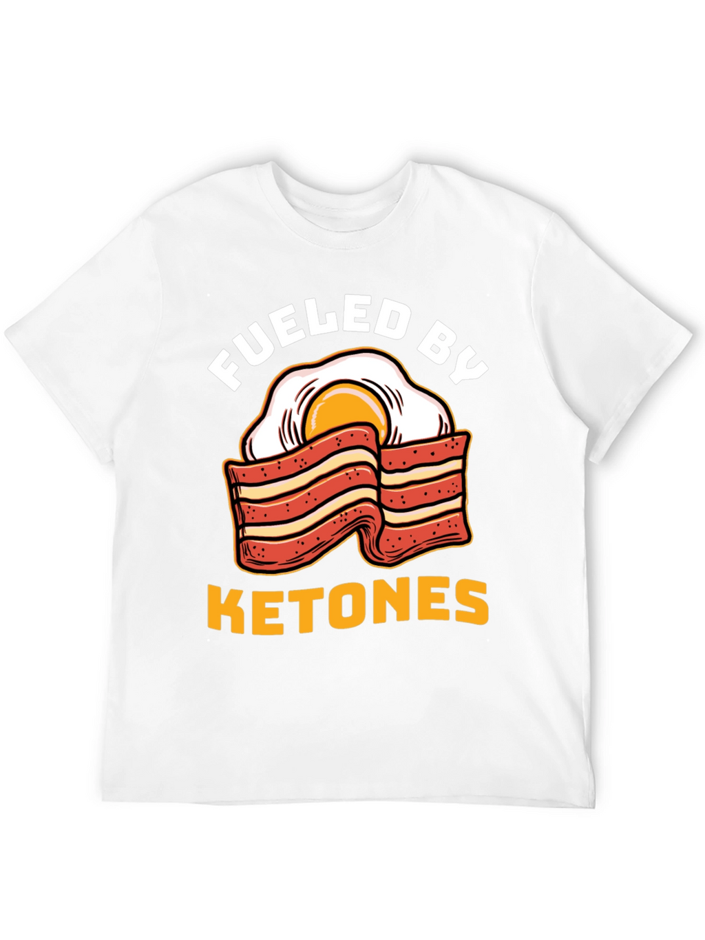 Funny Ketones Bacon & Egg Graphic T-Shirt