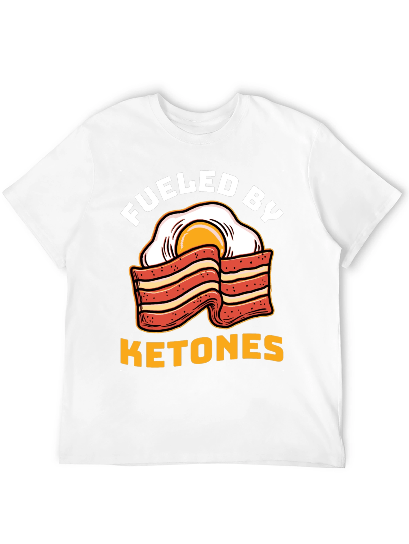 Funny Ketones Bacon & Egg Graphic T-Shirt