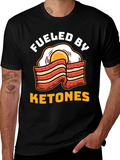 Funny Ketones Bacon & Egg Graphic T-Shirt