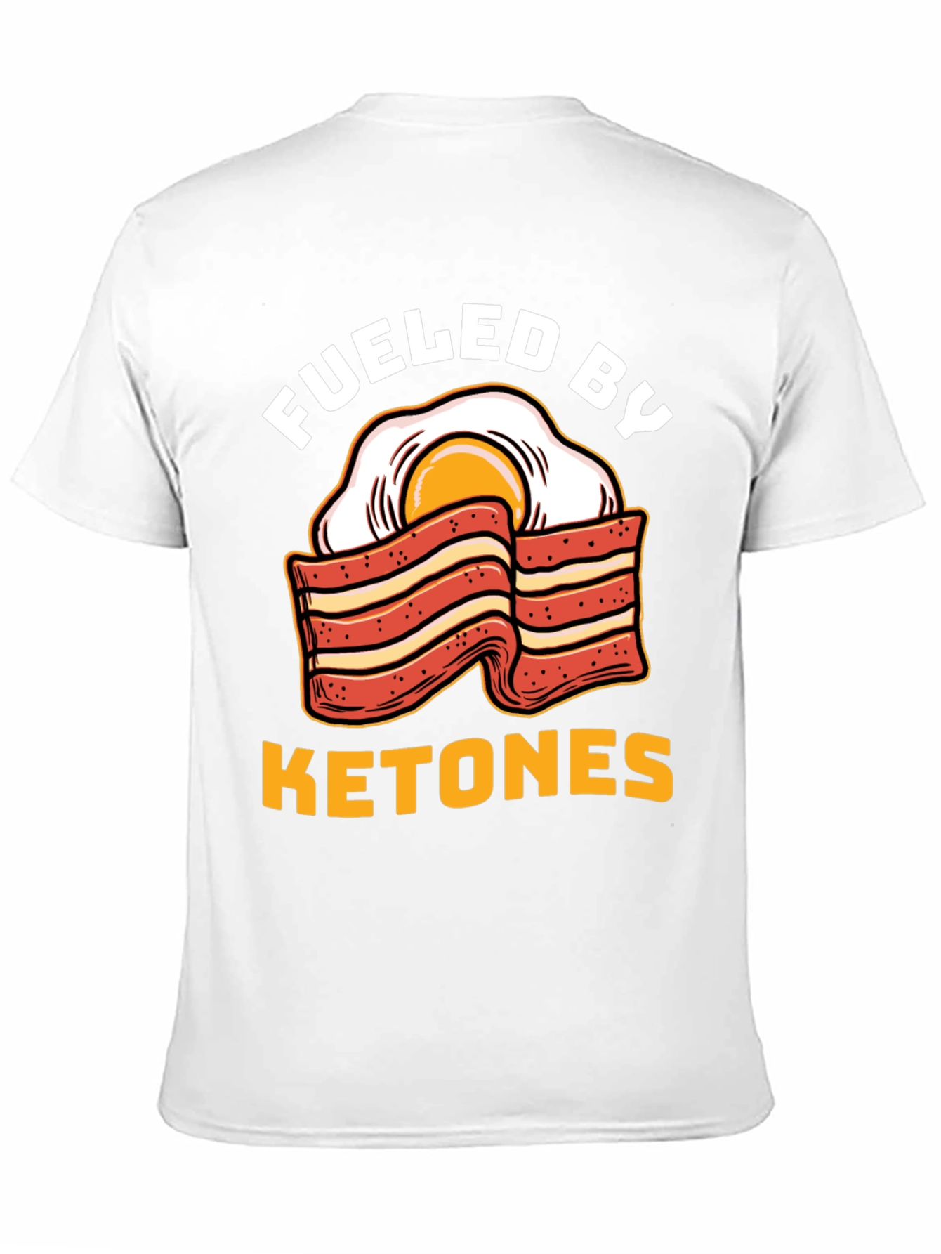 Funny Ketones Bacon & Egg Graphic T-Shirt