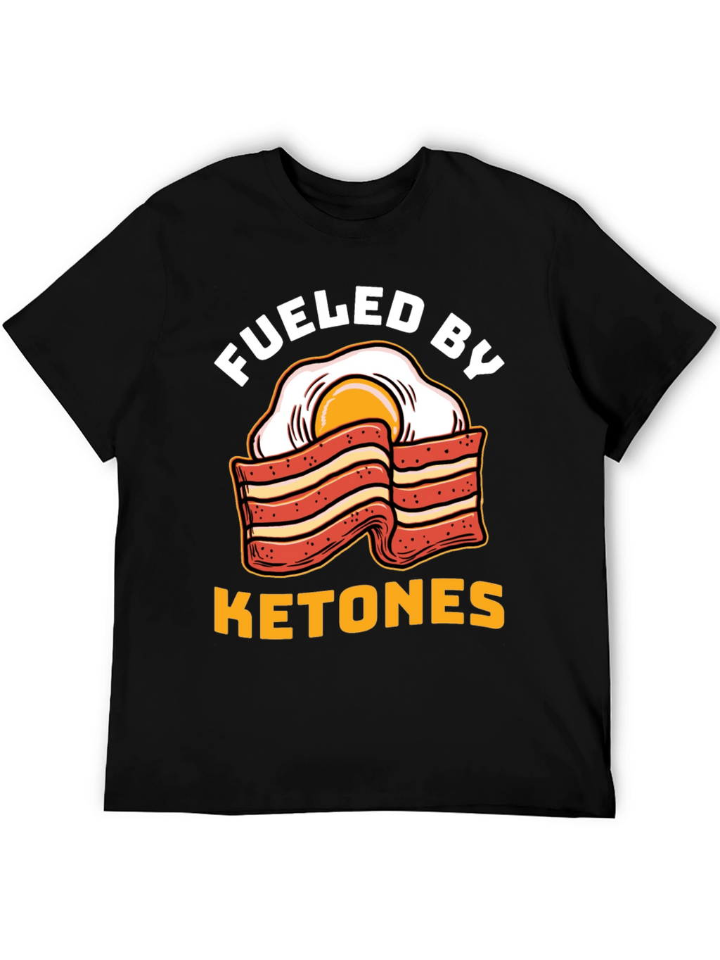 Funny Ketones Bacon & Egg Graphic T-Shirt