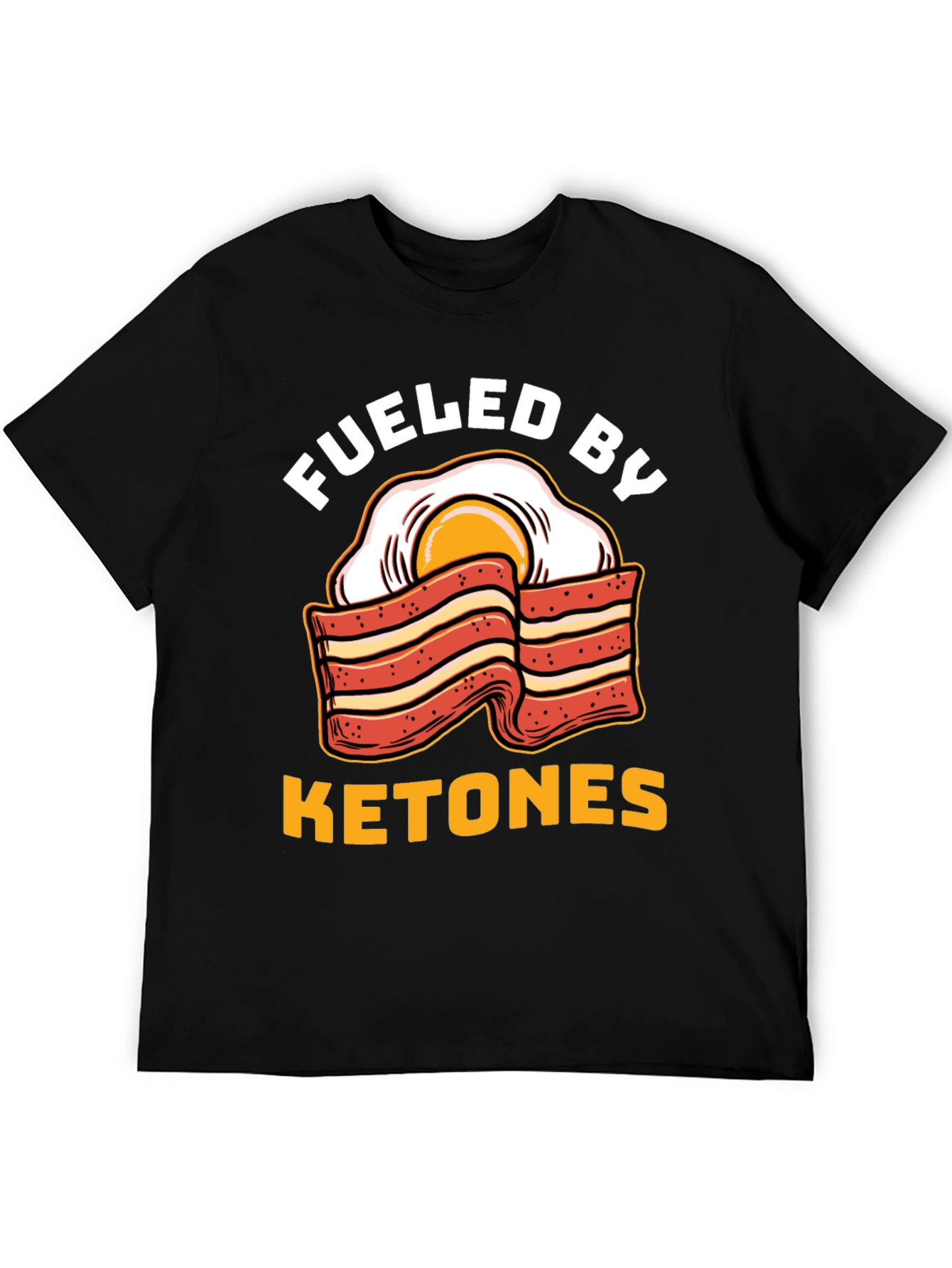 Funny Ketones Bacon & Egg Graphic T-Shirt