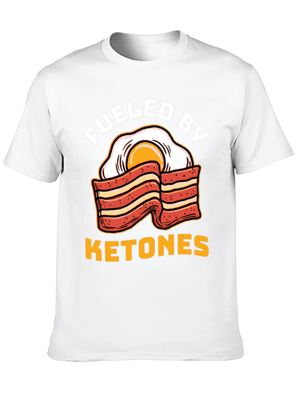 Funny Ketones Bacon & Egg Graphic T-Shirt