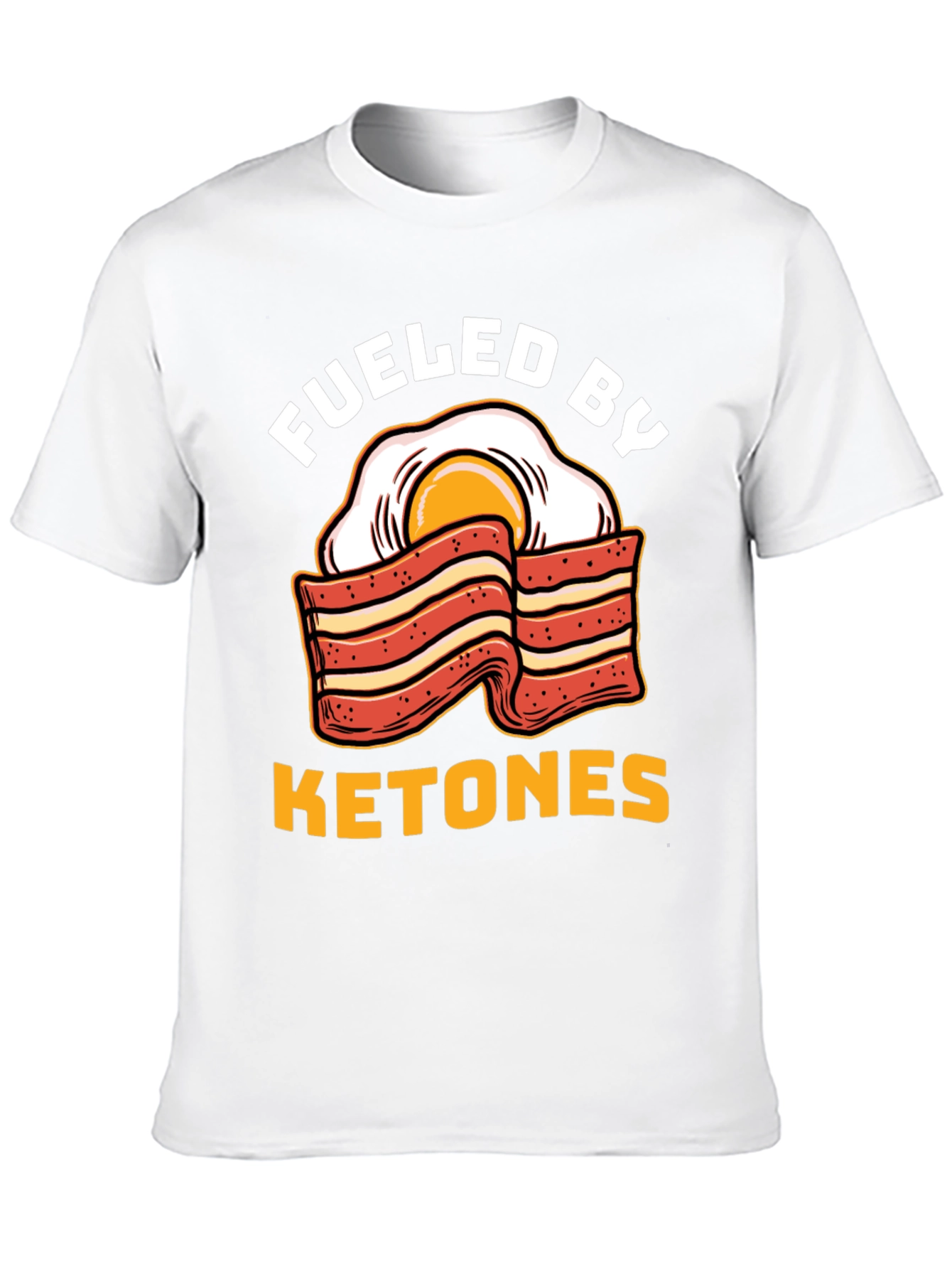 Funny Ketones Bacon & Egg Graphic T-Shirt