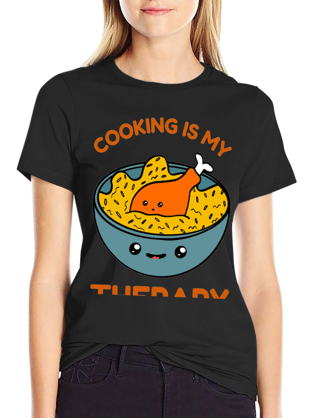 Cooking is My Therapy Graphic Tee