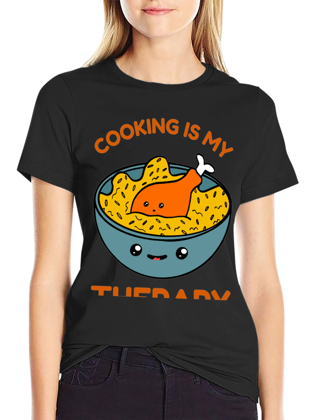 Cooking is My Therapy Graphic Tee
