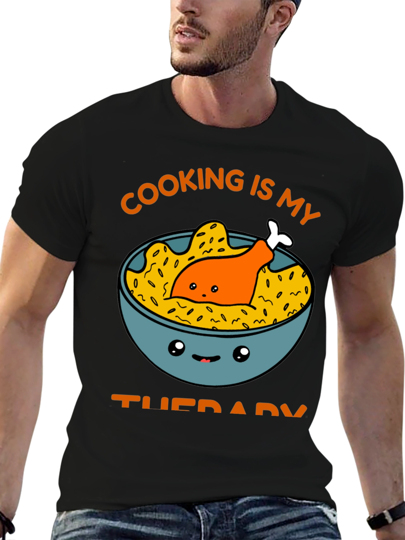 Cooking is My Therapy Graphic Tee