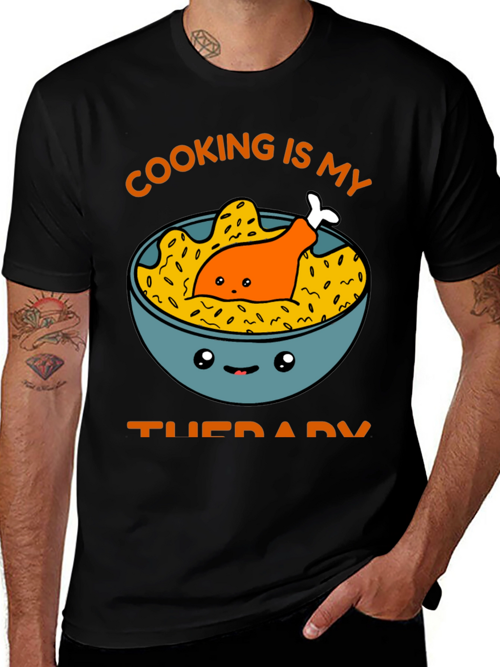 Cooking is My Therapy Graphic Tee