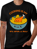 Cooking is My Therapy Graphic Tee