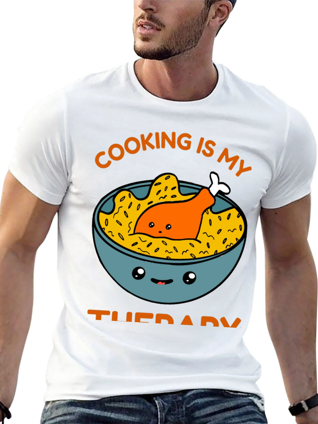 Cooking is My Therapy Graphic Tee