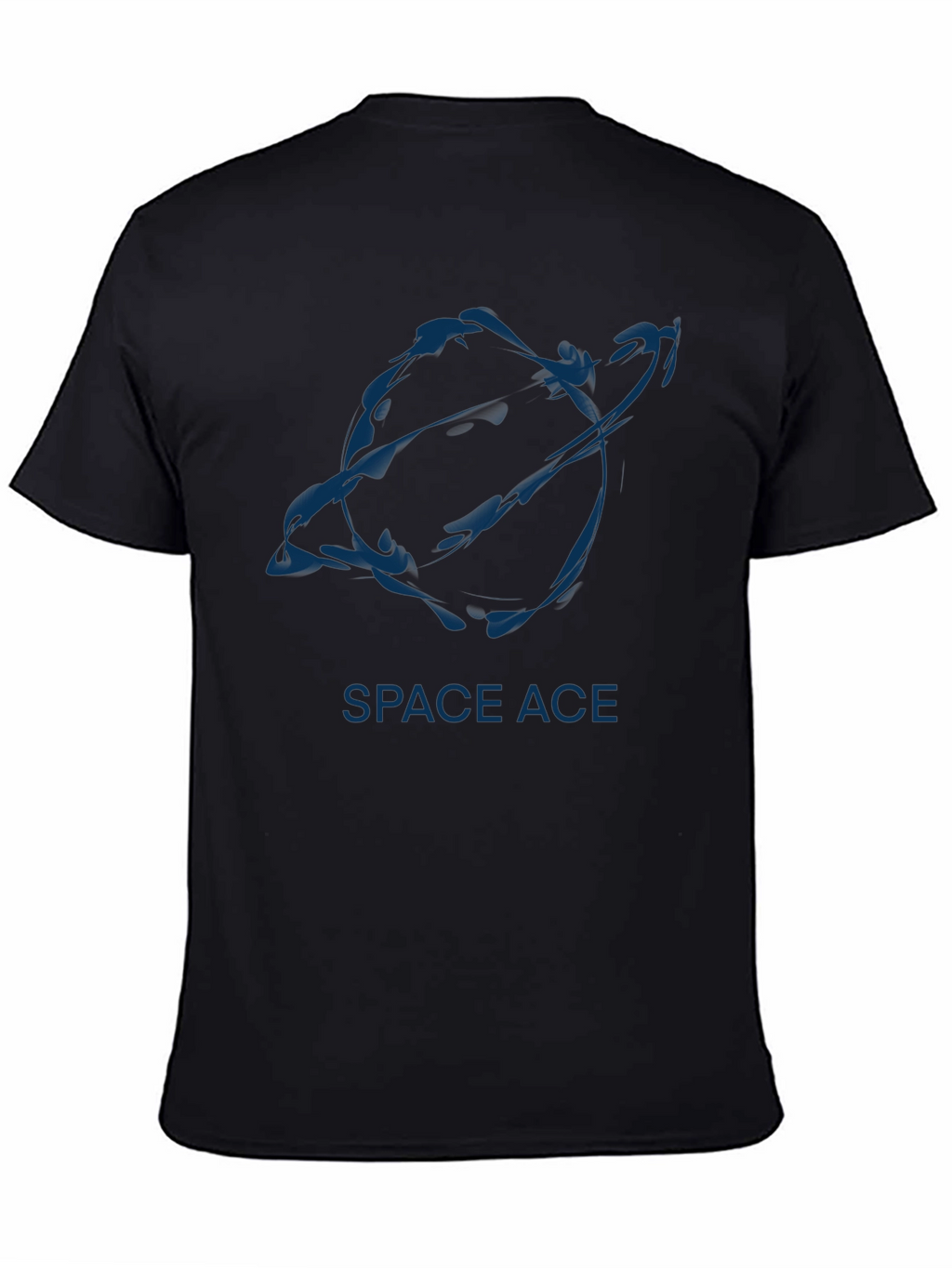 Space Ace Graphic Tee - Stylish Black T-Shirt