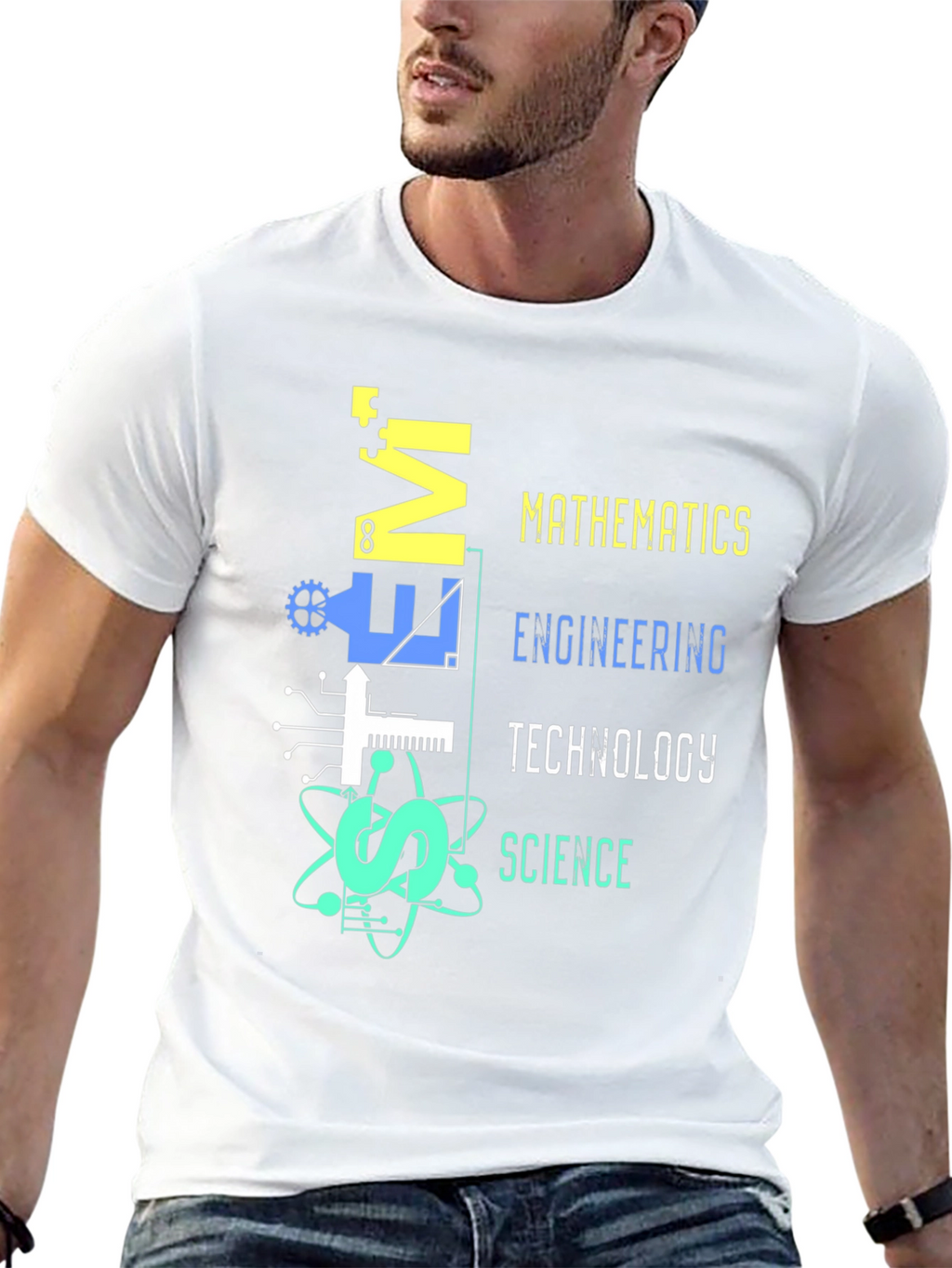 STEM T-Shirt: Mathematics Engineering Tech Science Graphic Tee