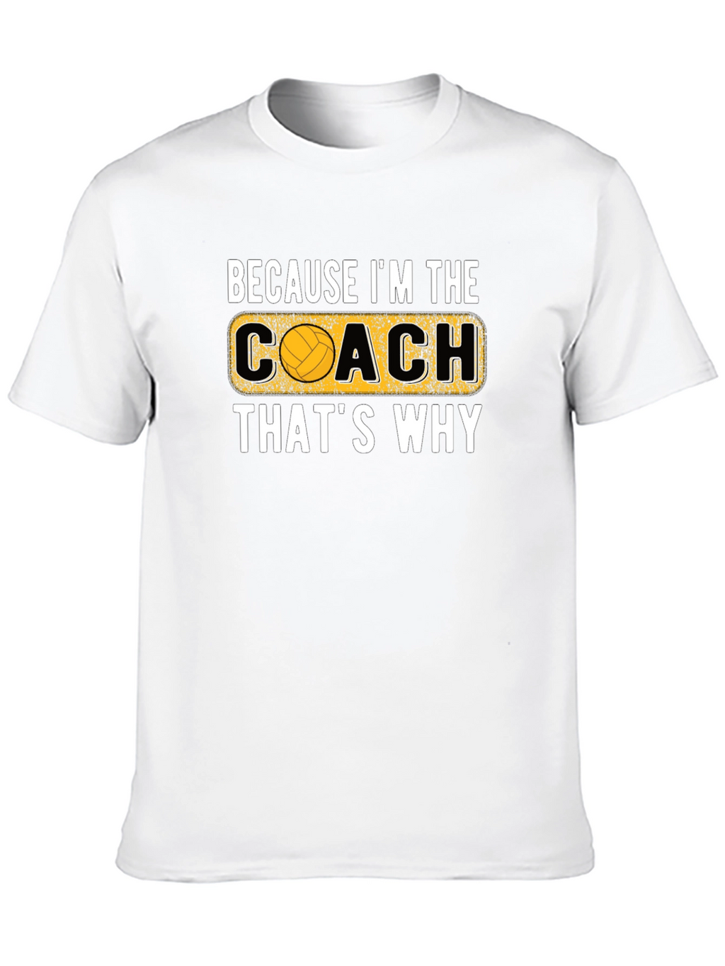 Volleyball Coach Graphic T-Shirt - Black