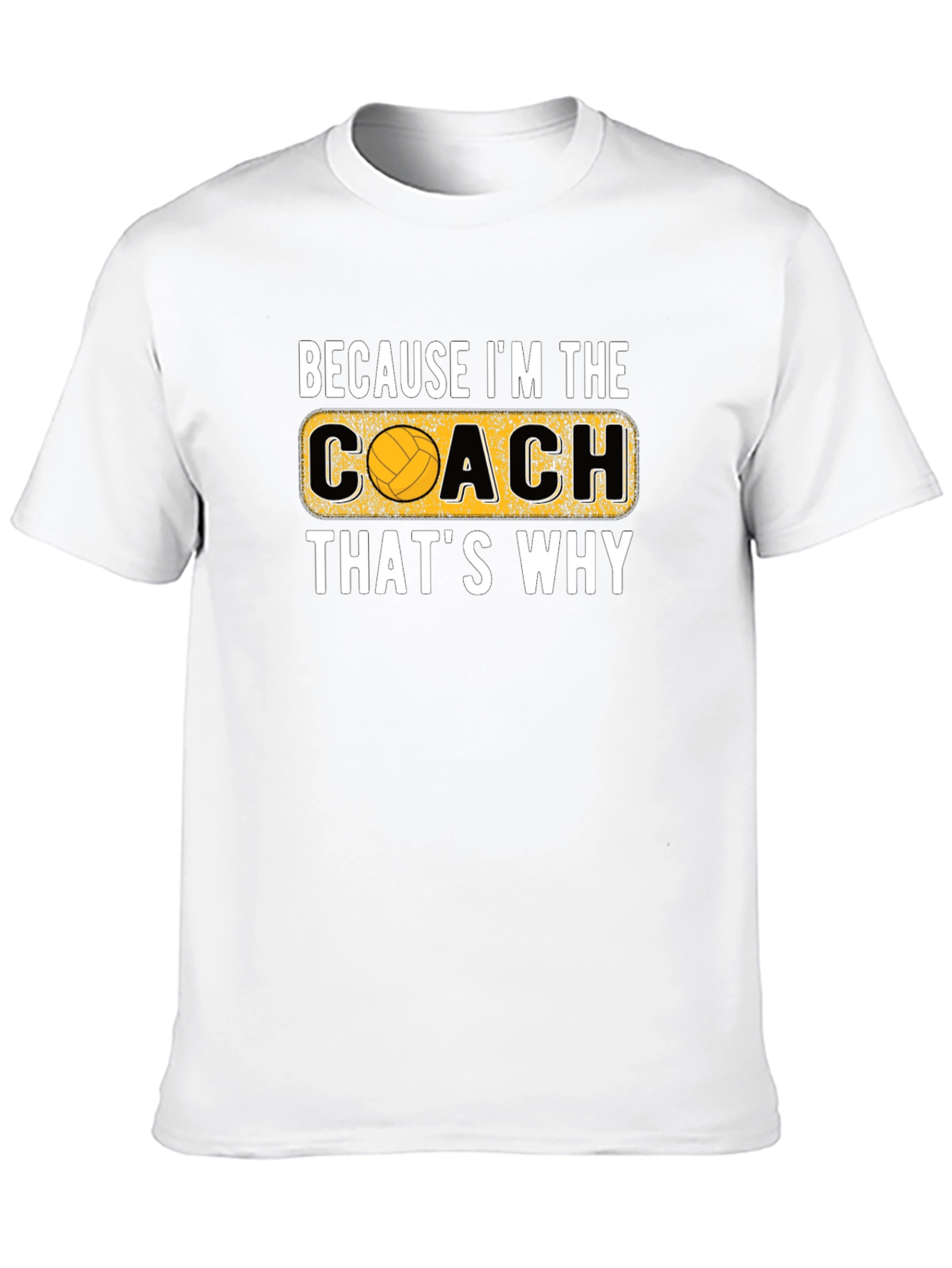 Volleyball Coach Graphic T-Shirt - Black