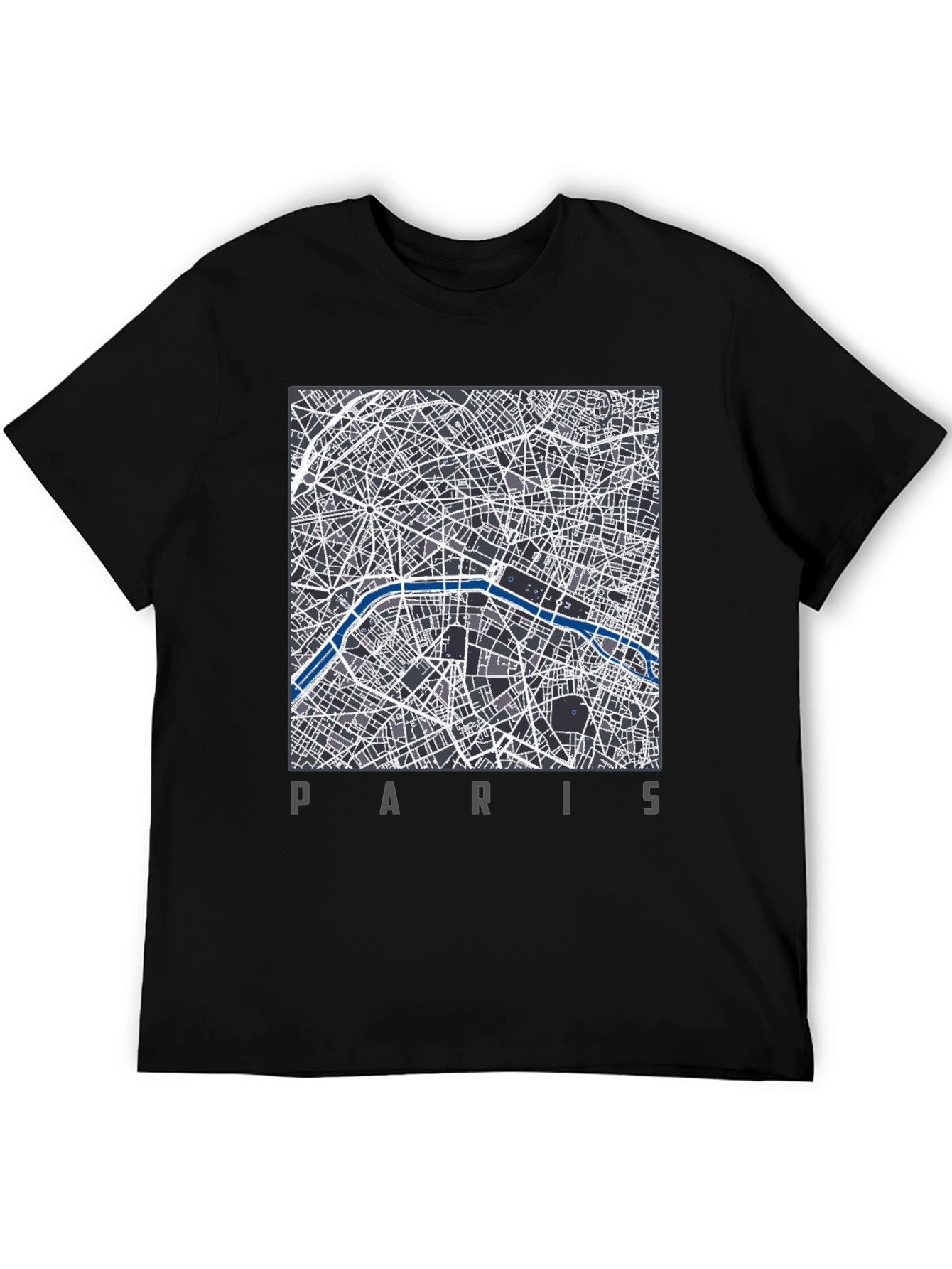 Paris Map T-Shirt - Stylish City Design