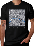 Paris Map T-Shirt - Stylish City Design