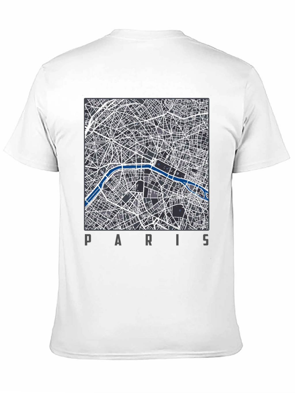 Paris Map T-Shirt - Stylish City Design
