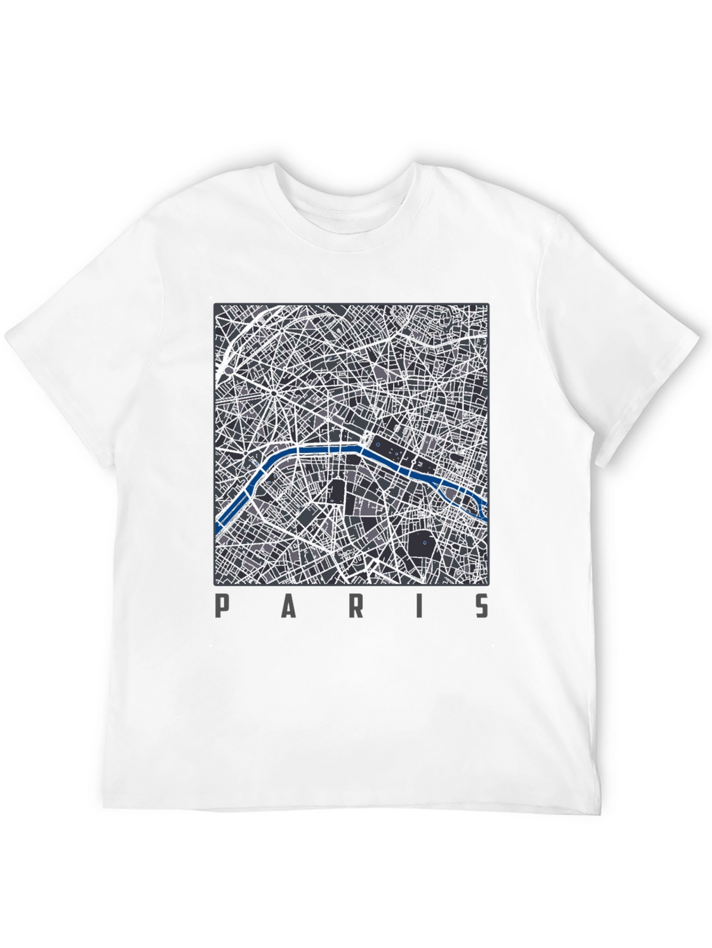 Paris Map T-Shirt - Stylish City Design