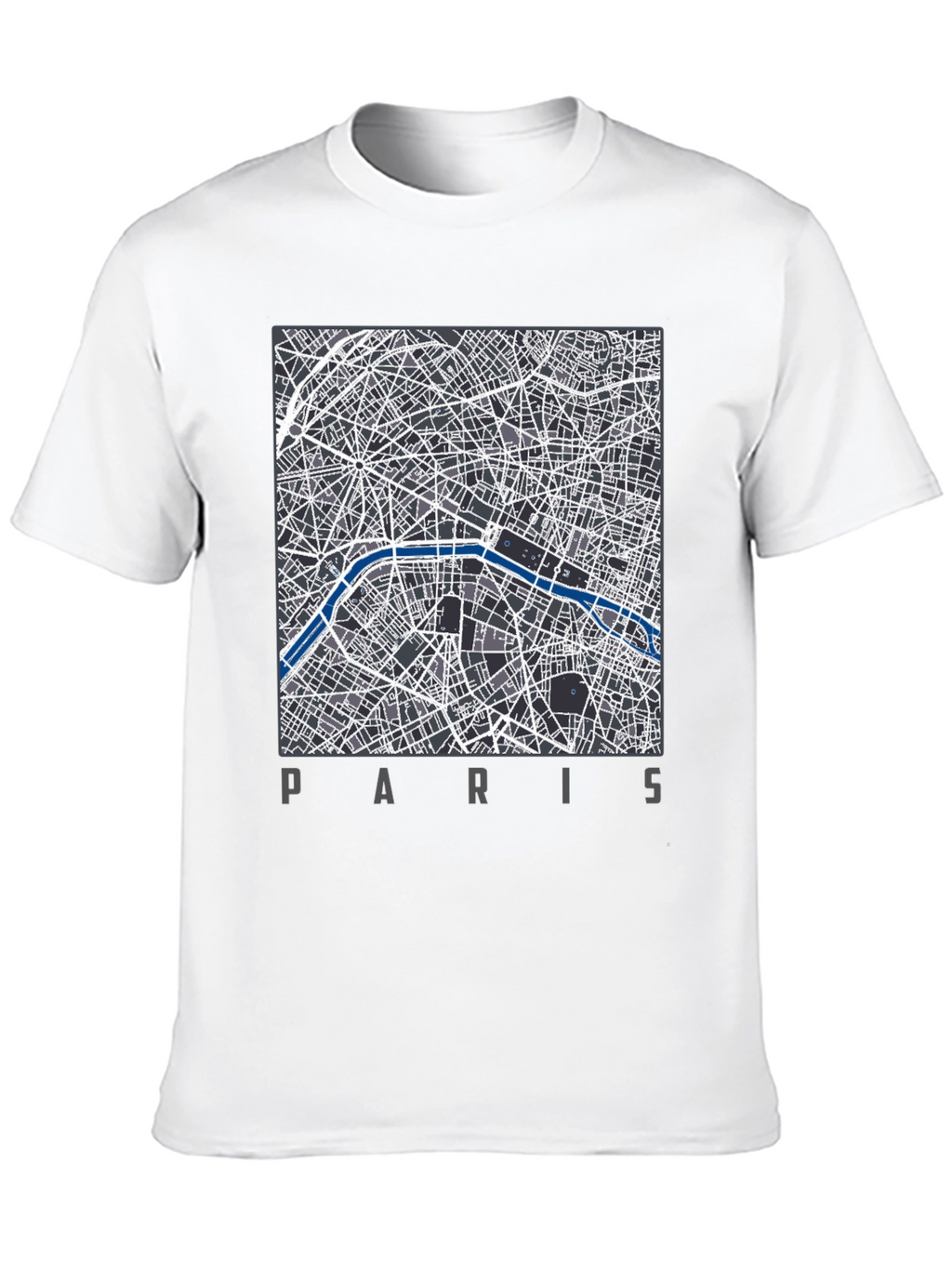Paris Map T-Shirt - Stylish City Design