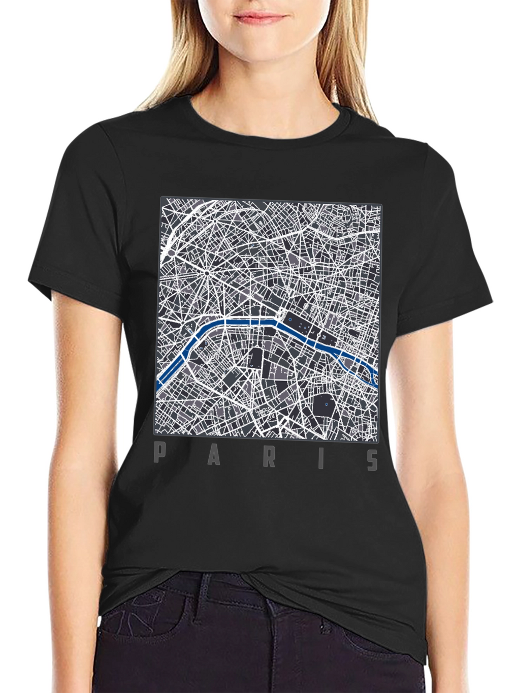 Paris Map T-Shirt - Stylish City Design