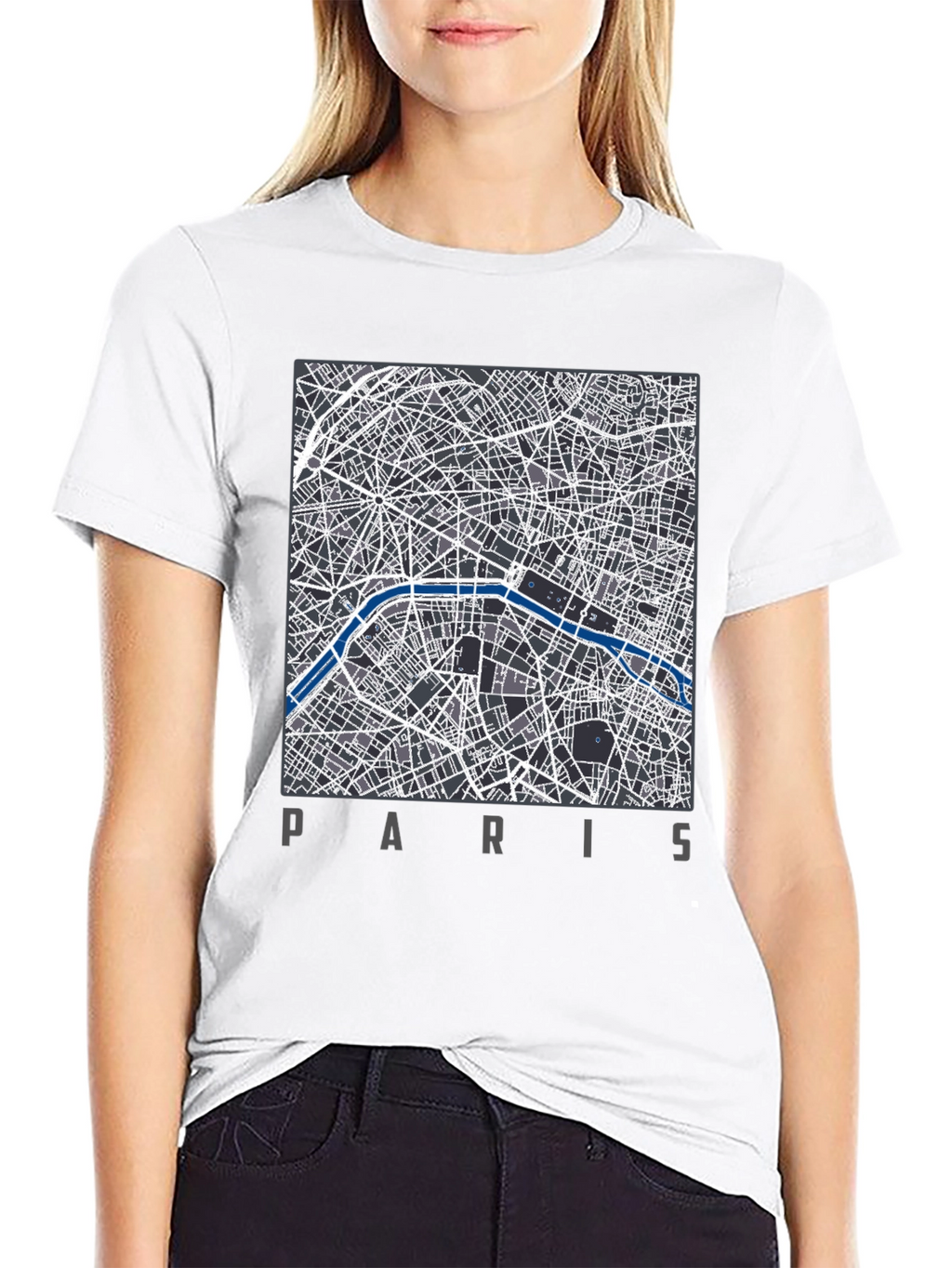 Paris Map T-Shirt - Stylish City Design