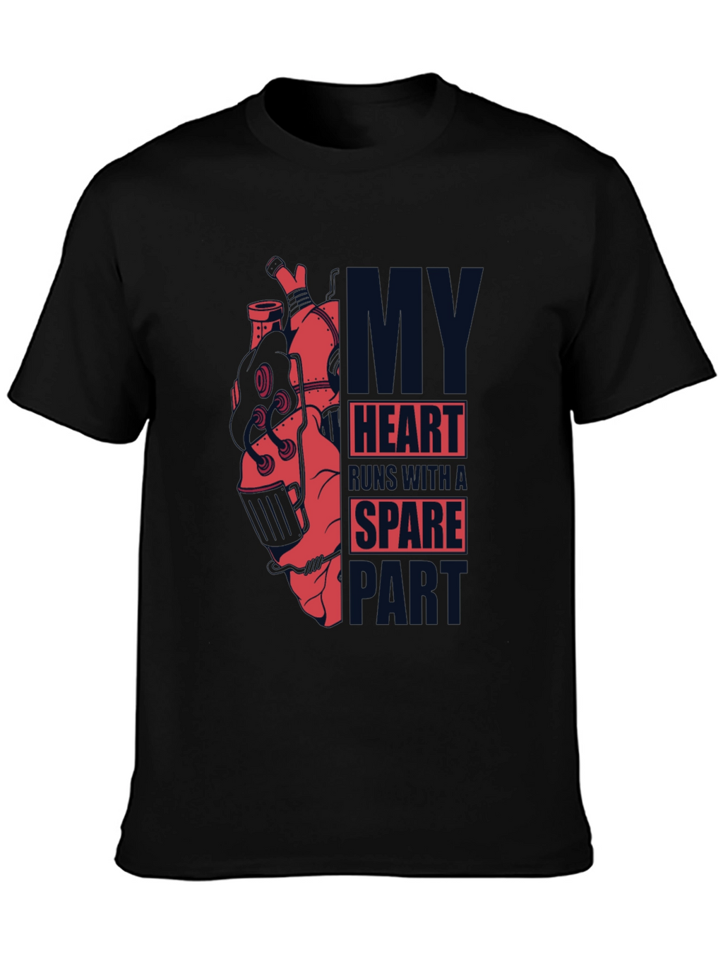 Steampunk Heart T-Shirt - Dark Graphic Tee