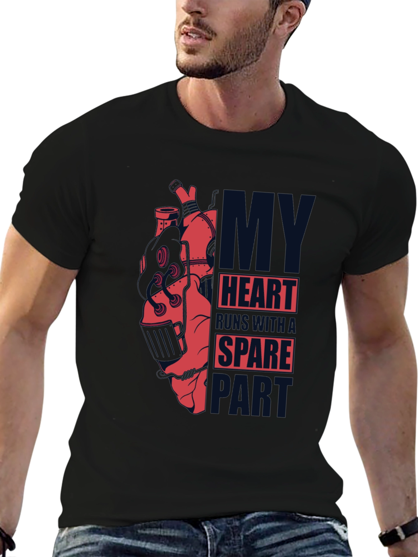 Steampunk Heart T-Shirt - Dark Graphic Tee