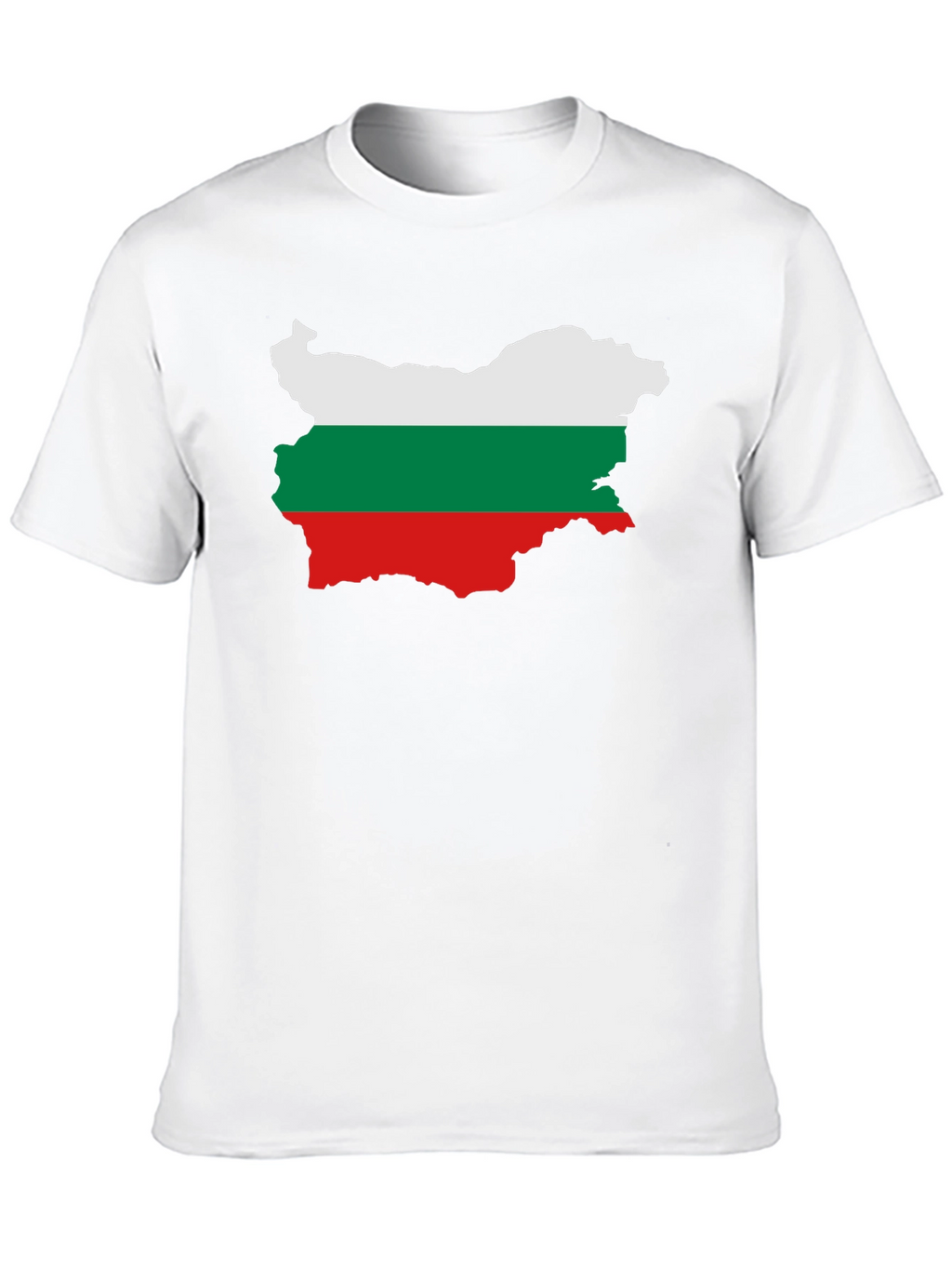 Bulgaria Flag Map Graphic Tee - Black Unisex T-Shirt