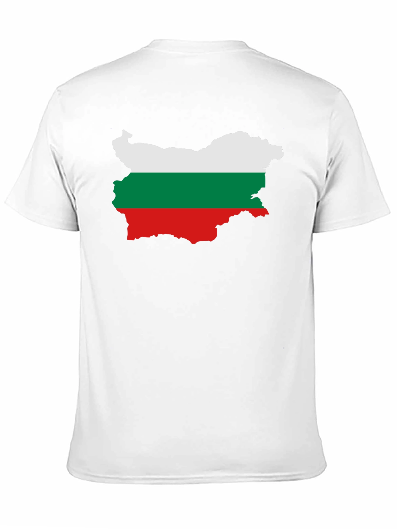 Bulgaria Flag Map Graphic Tee - Black Unisex T-Shirt