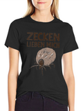 Zecken Lieben Mich T-Shirt - Funny Graphic Tee