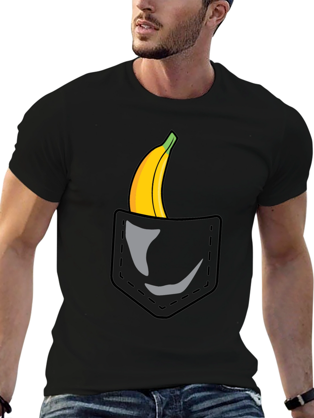 Banana Pocket Graphic T-Shirt
